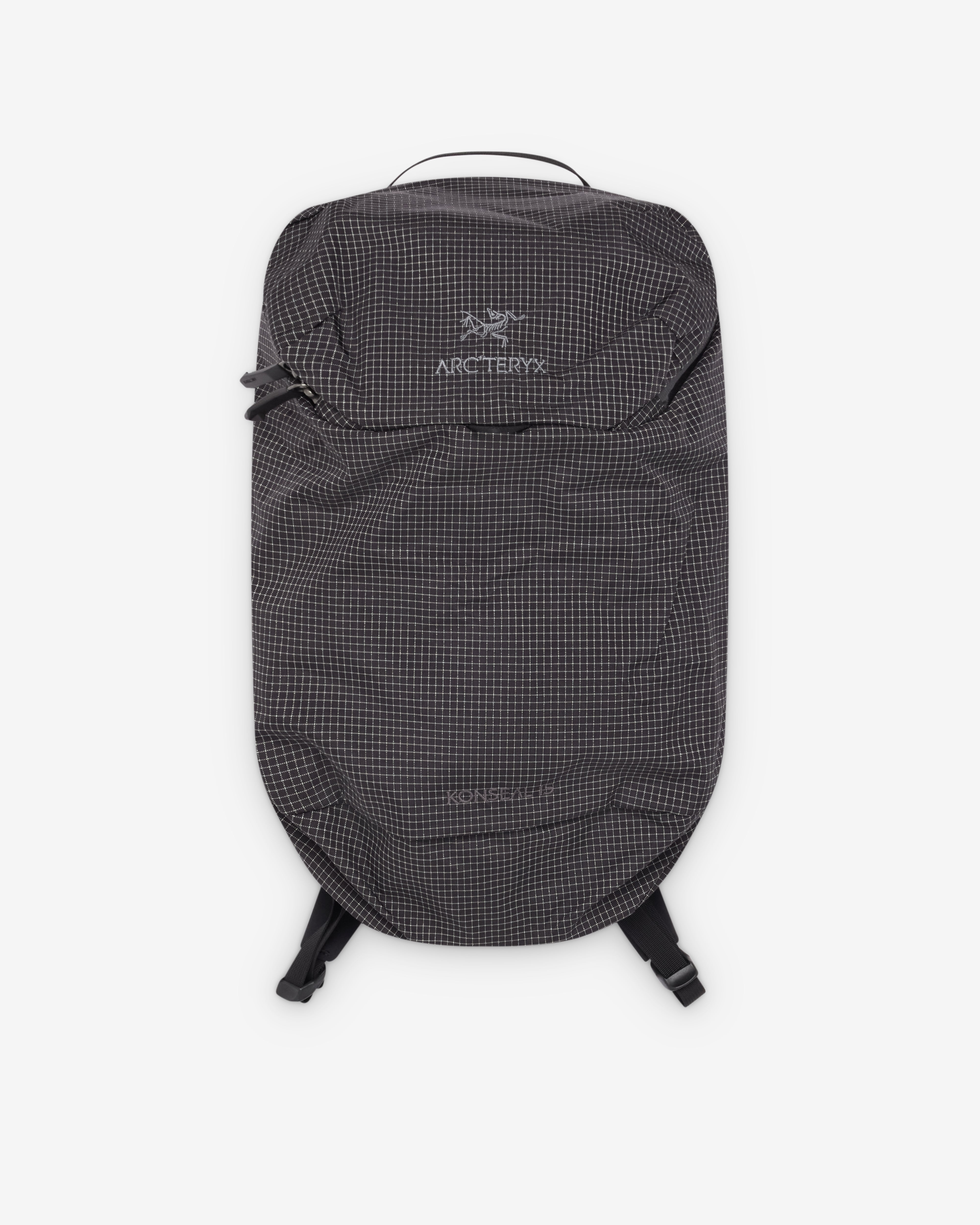 Arc'teryx: Men's Konseal 15 Backpack (Black/Grid) | Dover Street