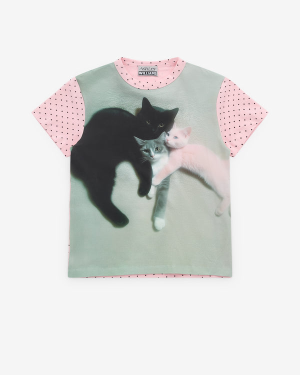 Ashley Williams - Women’s Baby Tee - (Kitten Print)