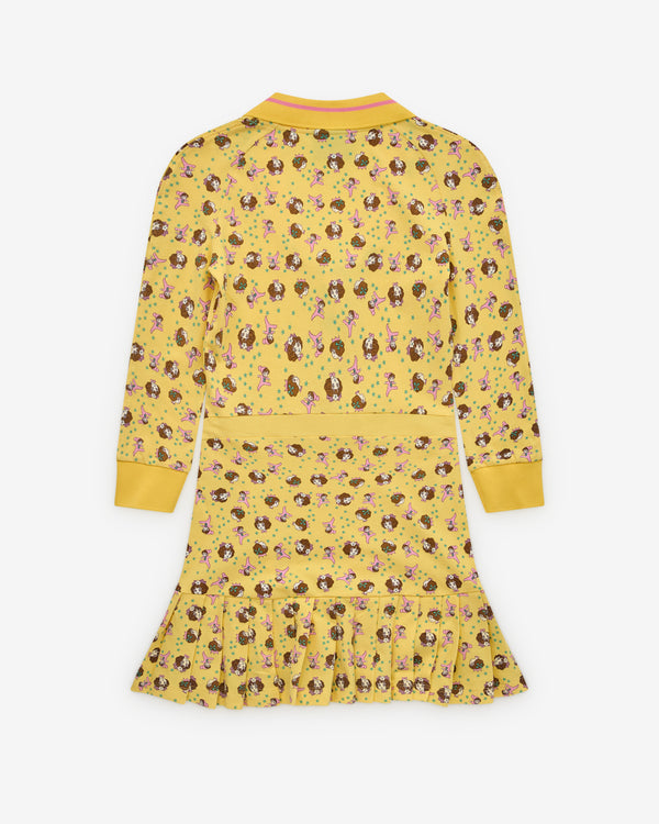 Ashley Williams - Women’s Long Sleeve Amelia Dress - (Baby Yellow)