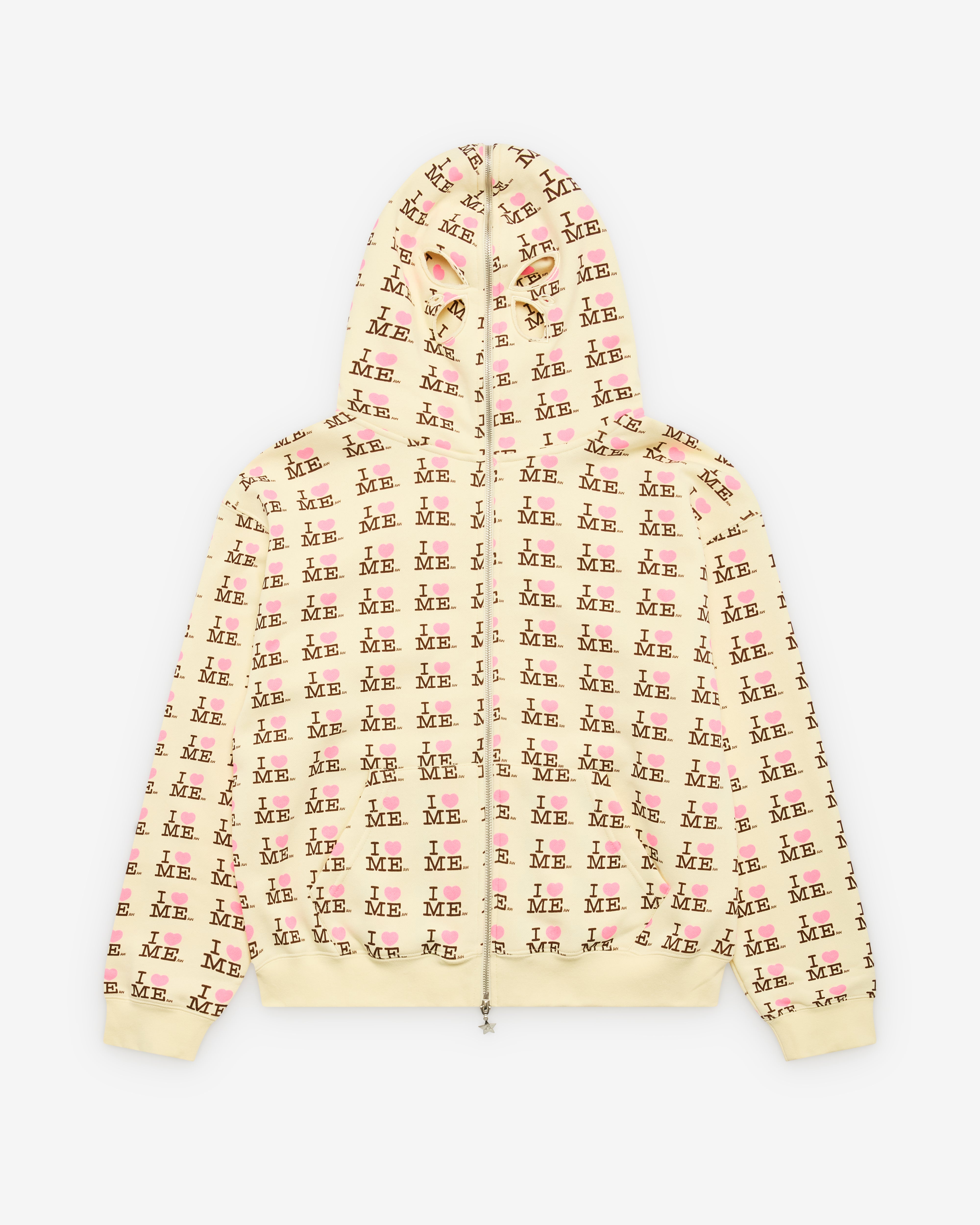 Ashley Williams: Women's I Heart Me Butterfly Hoodie (Yellow