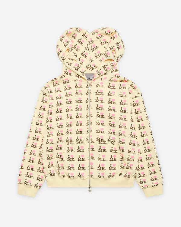 Ashley Williams - Women's I Heart Me Butterfly Hoodie - (Yellow)