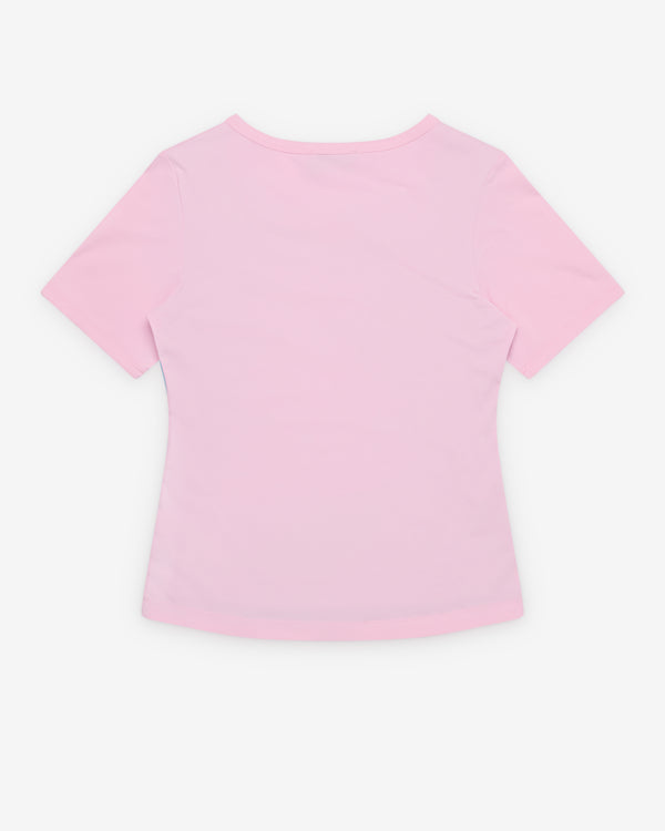 Ashley Williams - Women's Kitten Baby Tee - (Pink/Blue)
