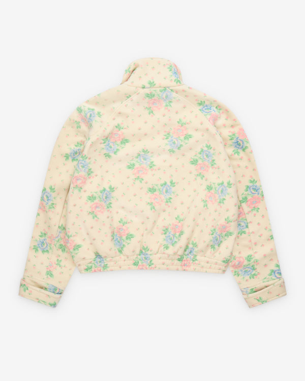 Ashley Williams - Women's Floral Velcro Coat - (Cream)