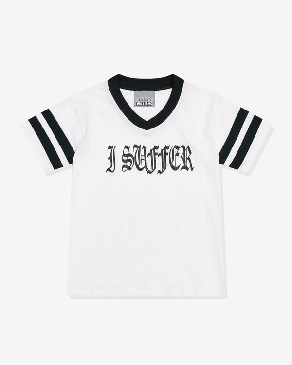 Ashley Williams - Women's I Suffer Varsity T-Shirt - (White)