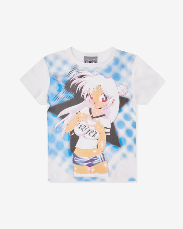 Ashley Williams - Women's Manga Baby Tee - (Blue)