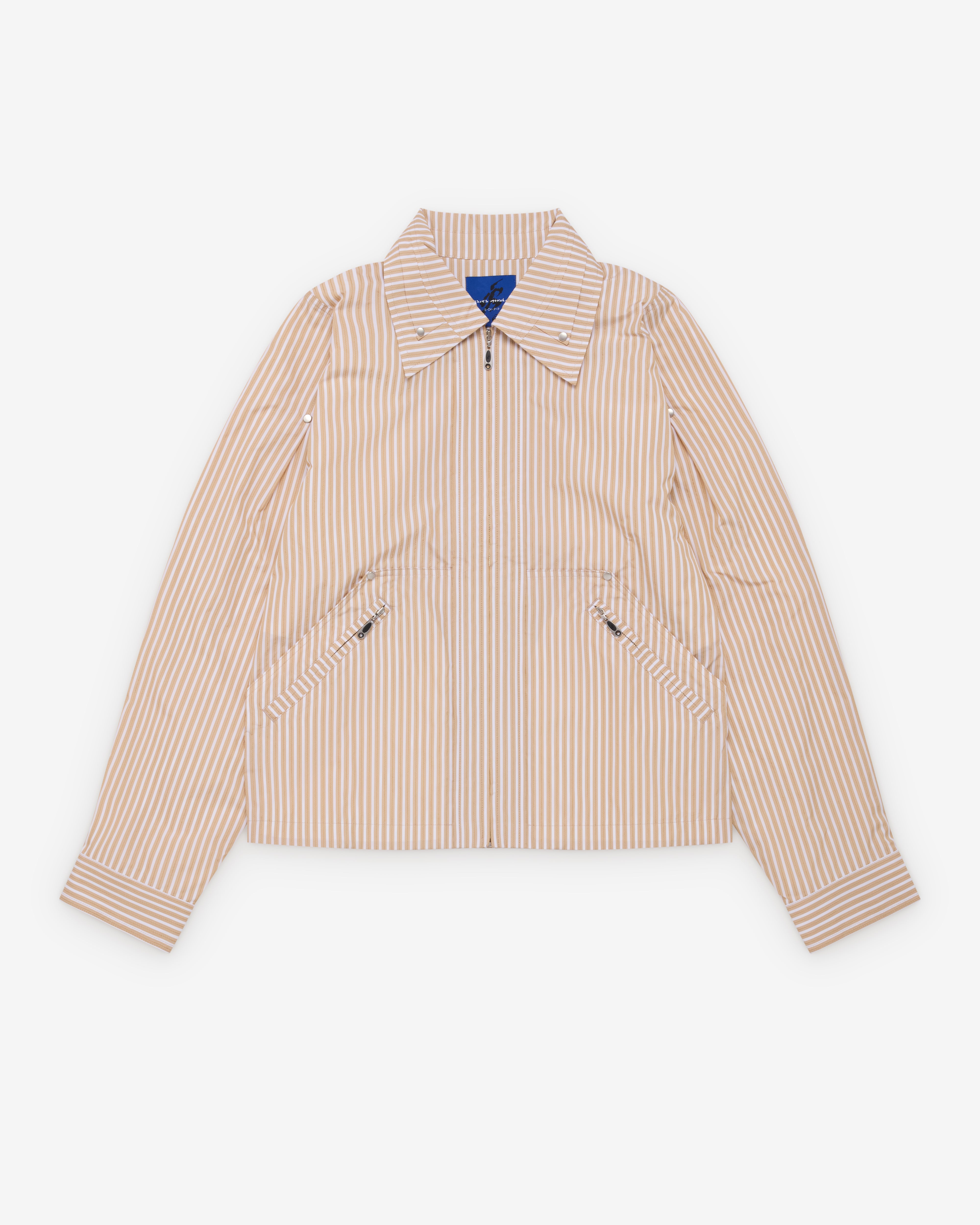Asics: Novalis Mirbelioids Jacket (Brown Stripe) | Dover Street