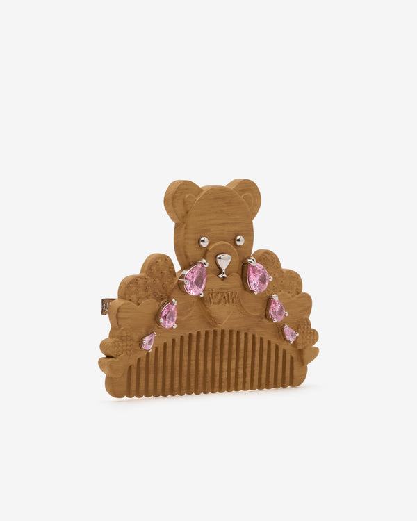 Ashley Williams - Women's Crying Bear Comb Hair Clip - (Wood)