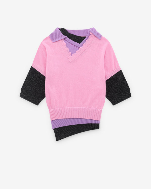 August Barron - Women's Triple Sweater - (Pink/Purple)