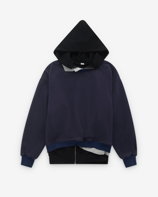 August Barron - Women's Triple Hoodie - (Navy/Black)