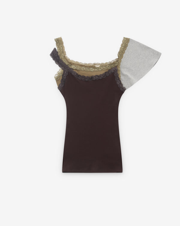 August Barron - Women's Double Tank Top - (Brown/Green)