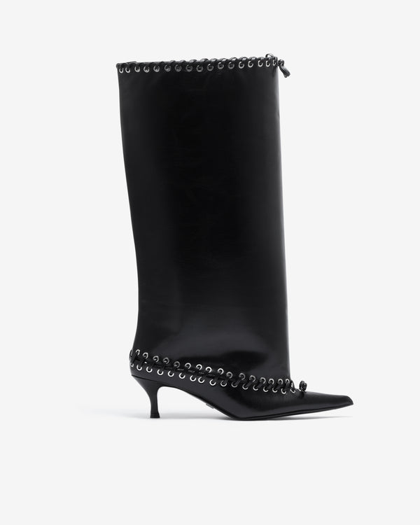 August Barron - Women's Level Boot Thigh High - (Black)