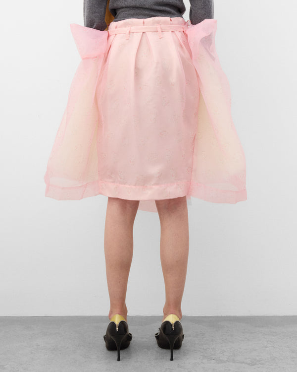 August Barron - Women's Belted Ballgown Skirt - (Pink)