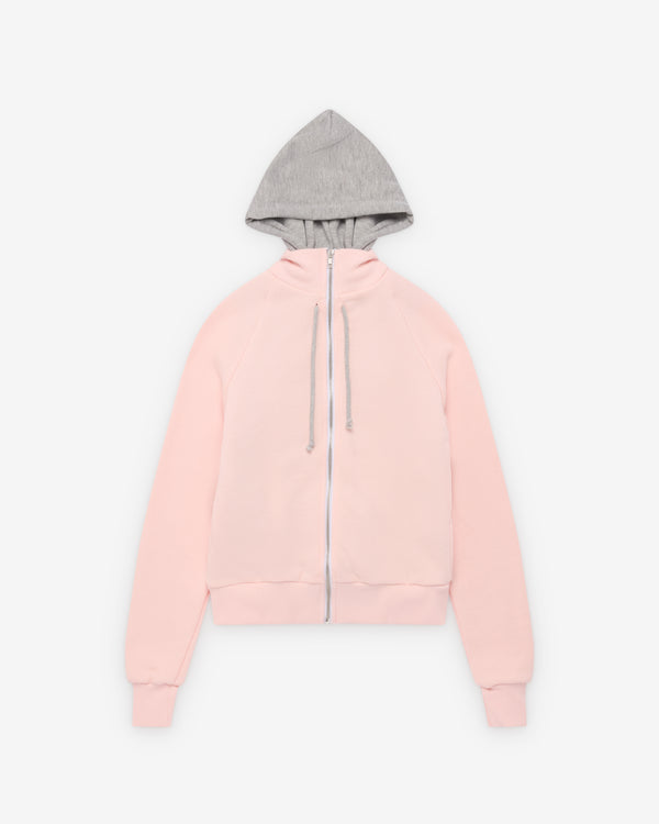August Barron - Women's Double Hoodie - (Pink/Grey)