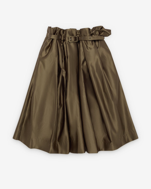 August Barron - Women's Belted Ballgown Skirt - (Khaki)