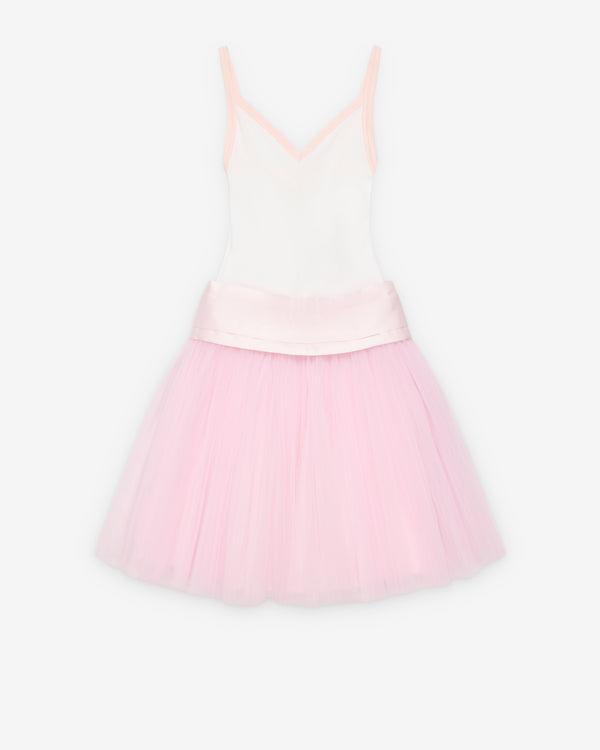 August Barron - Women's Singlet Prom Dress - (Pink/White)