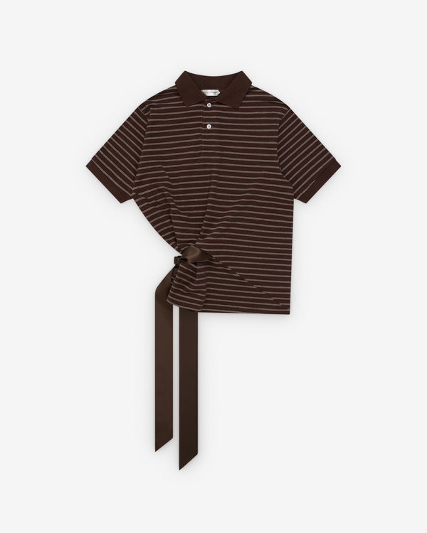 August Barron - Women's Tied Polo - (Brown)
