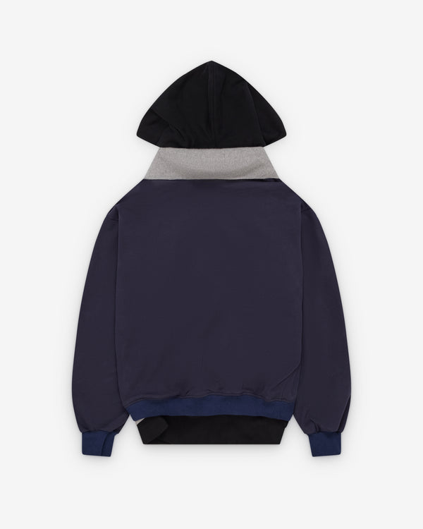 August Barron - Women's Triple Hoodie - (Navy/Grey)
