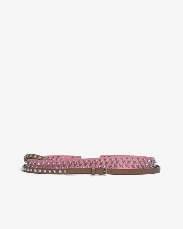 August Barron - Women's Triple Belt - (Green/Pink)