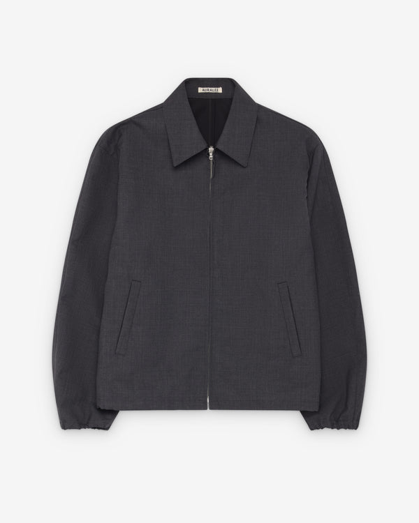 Auralee - Men's Bonded Tropical Wool Zip Blouson - (Top Charcoal)