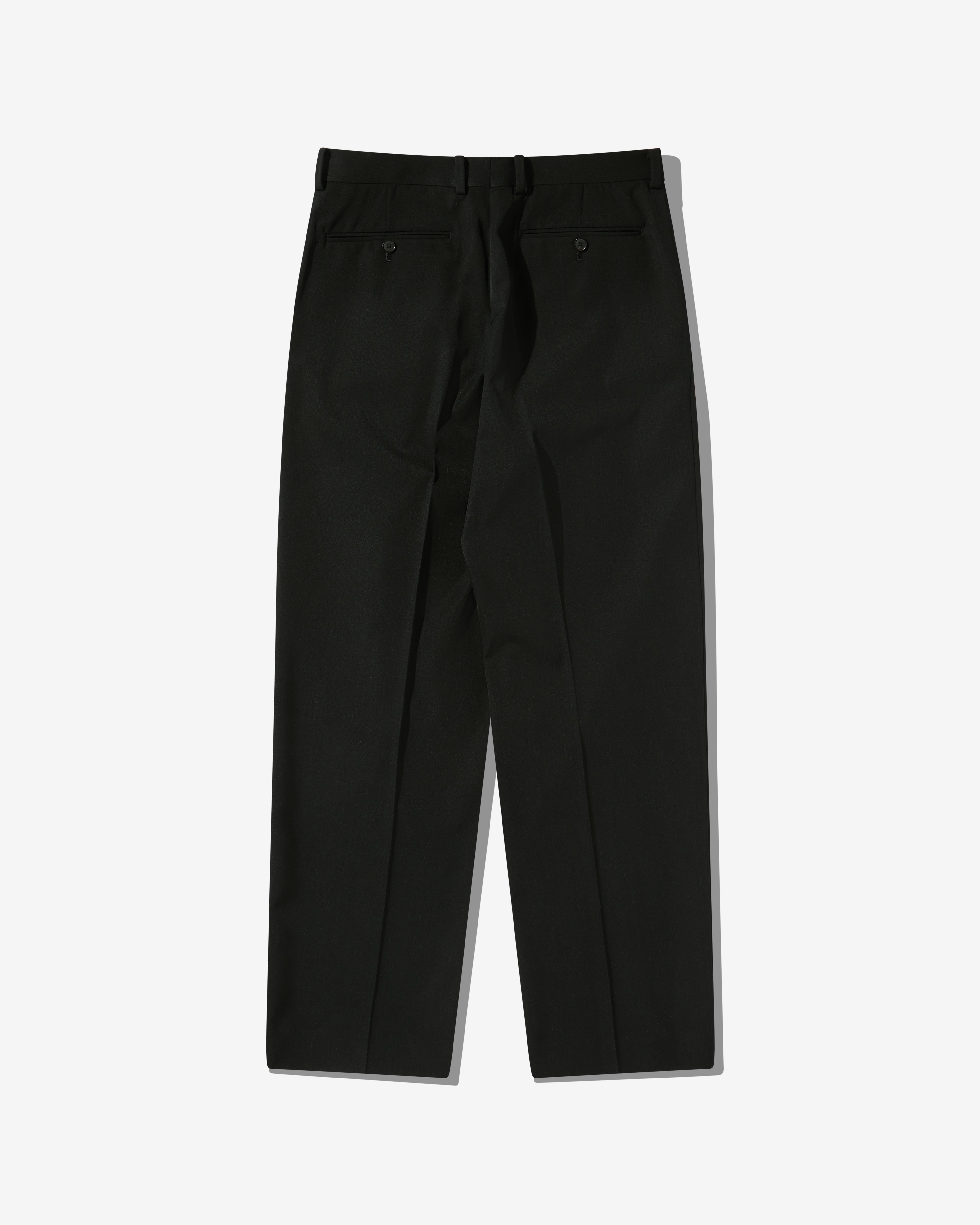 Auralee - Men's Light Wool Max Gabardine Two-Tuck Slacks - (Top Black)