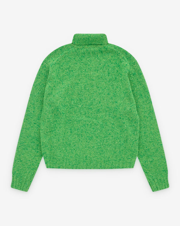 Auralee - Men’s Cashmere Mélange Knit Turtle Neck - (Green)