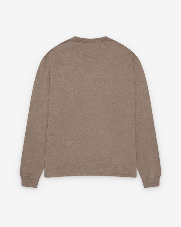 Auralee - Men's Seamless L/S Tee - (Top Brown)
