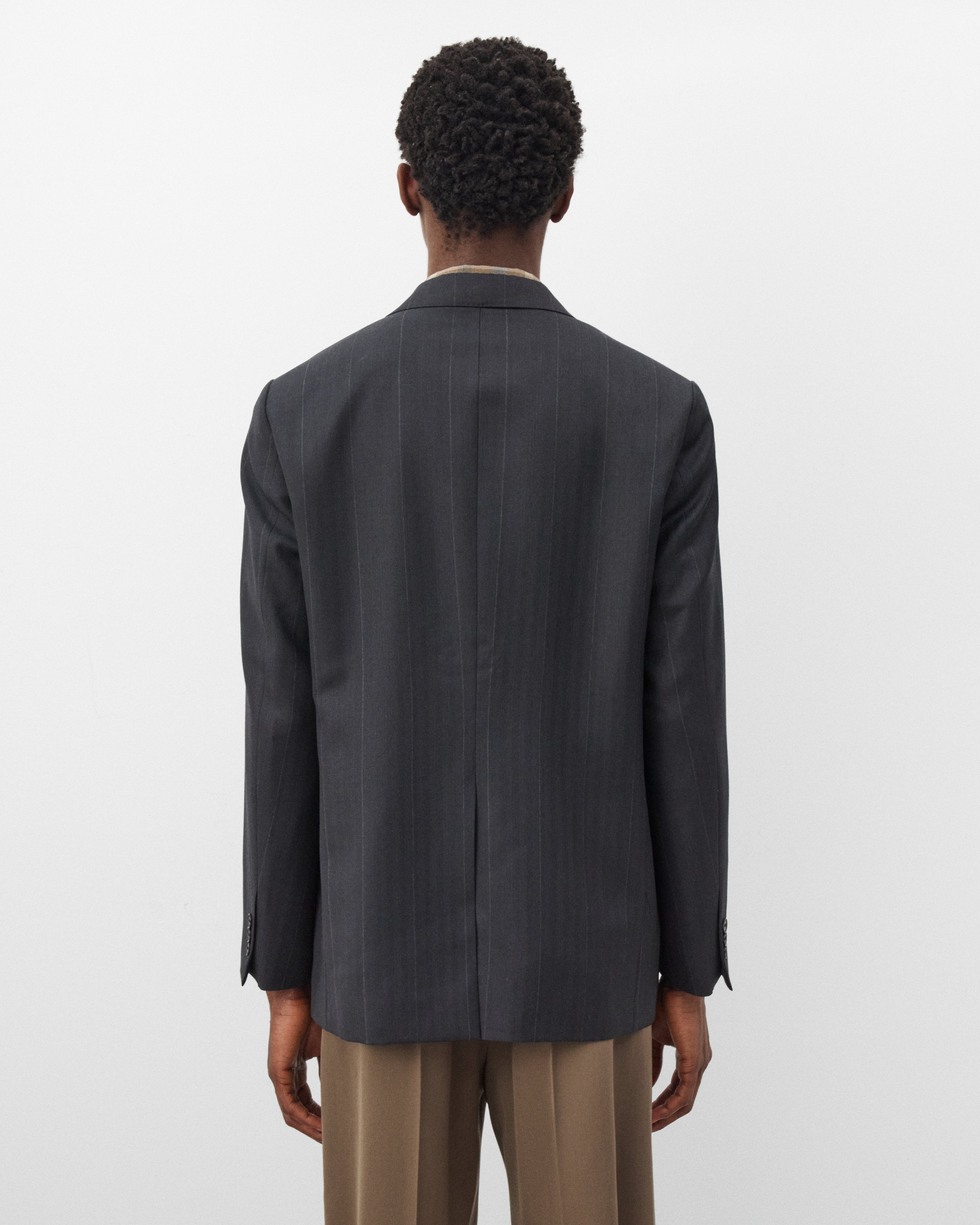 Auralee: Men's Bluefaced Wool Jacket (Navy) | Dover Street Market