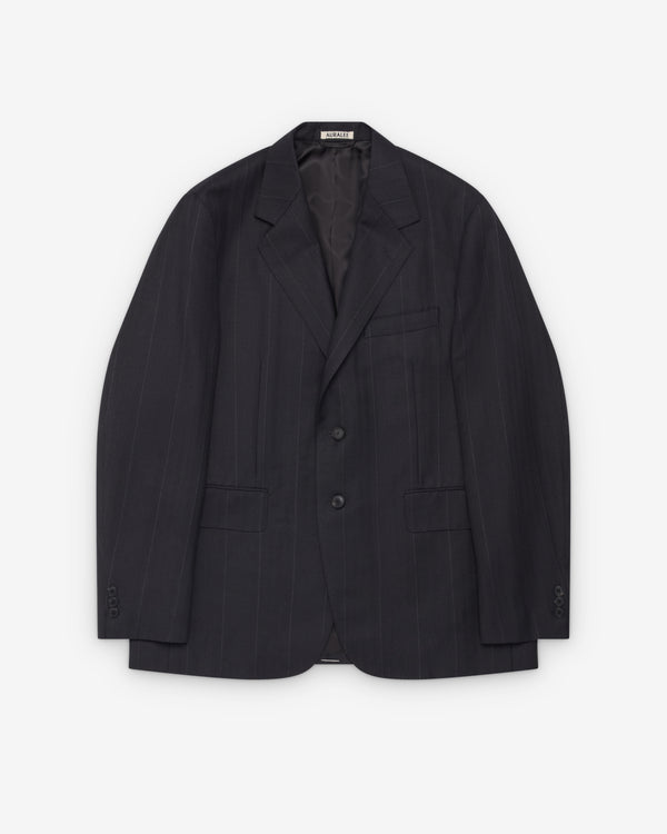 Auralee - Men's Bluefaced Wool Jacket - (Navy)