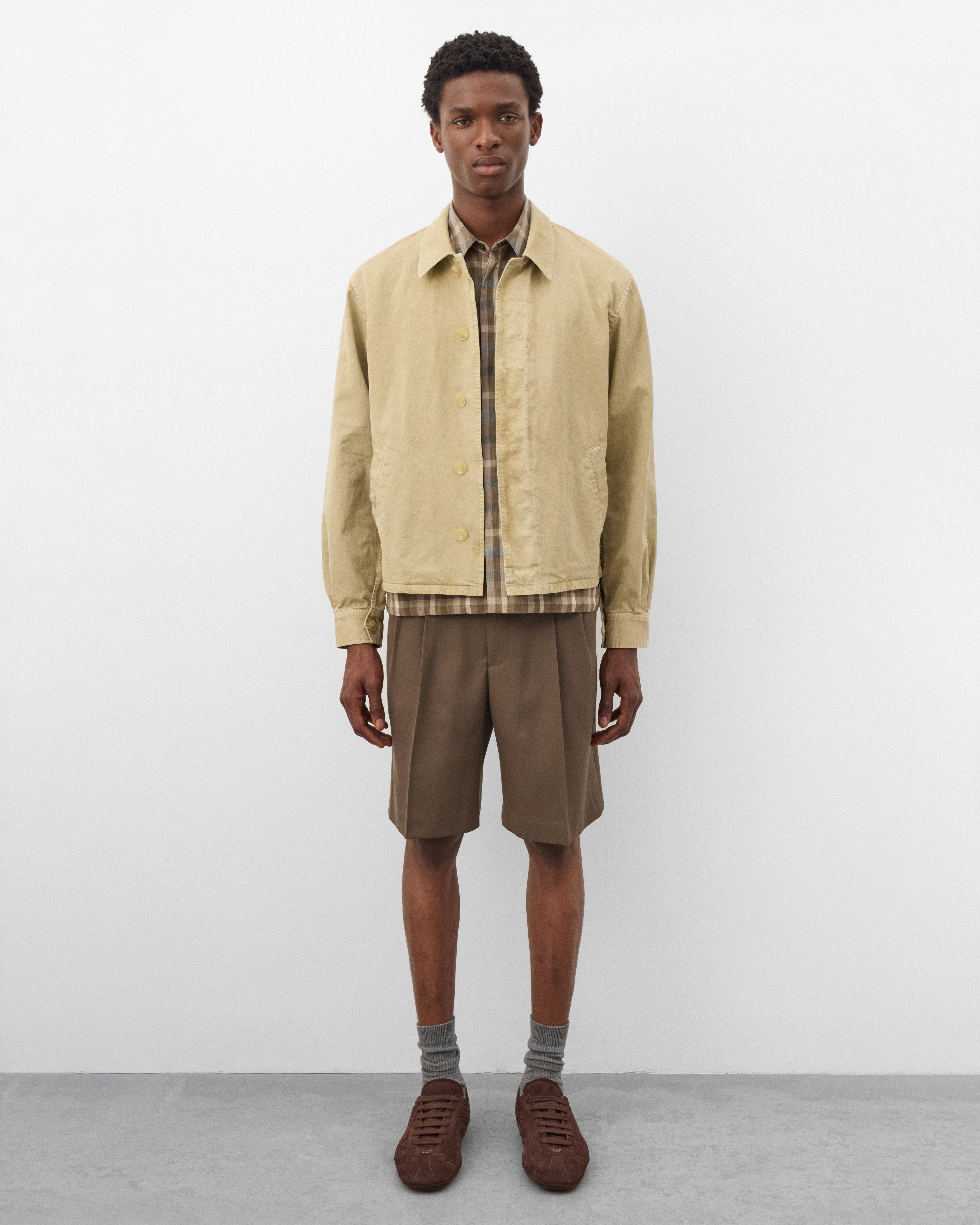 Auralee: Men's Finx Light Chino Jacket (Beige) | Dover Street
