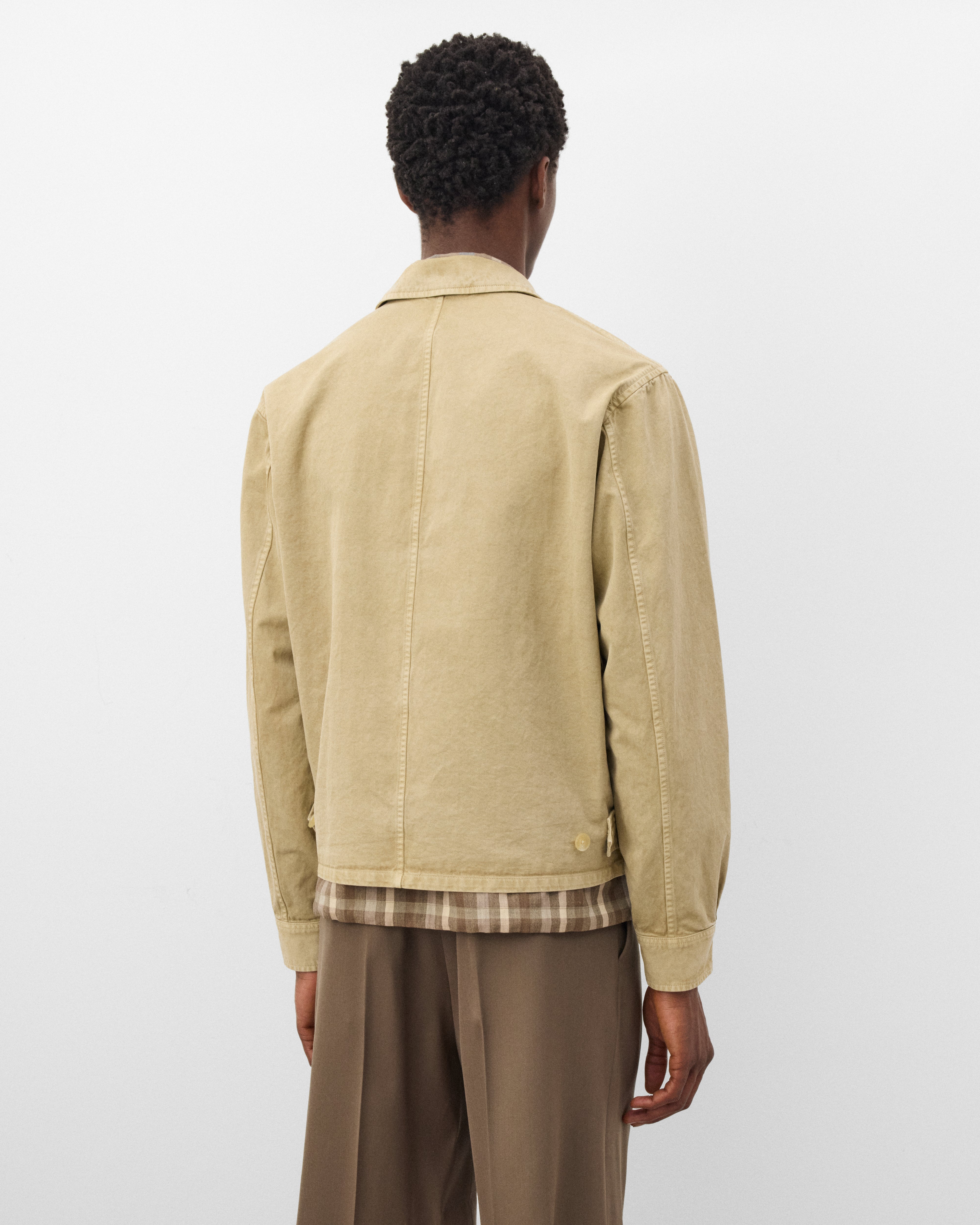 Auralee: Men's Finx Light Chino Jacket (Beige) | Dover Street