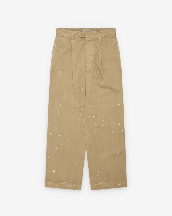 Auralee - Men's Garment-Dyed Finx Chino - (Beige)