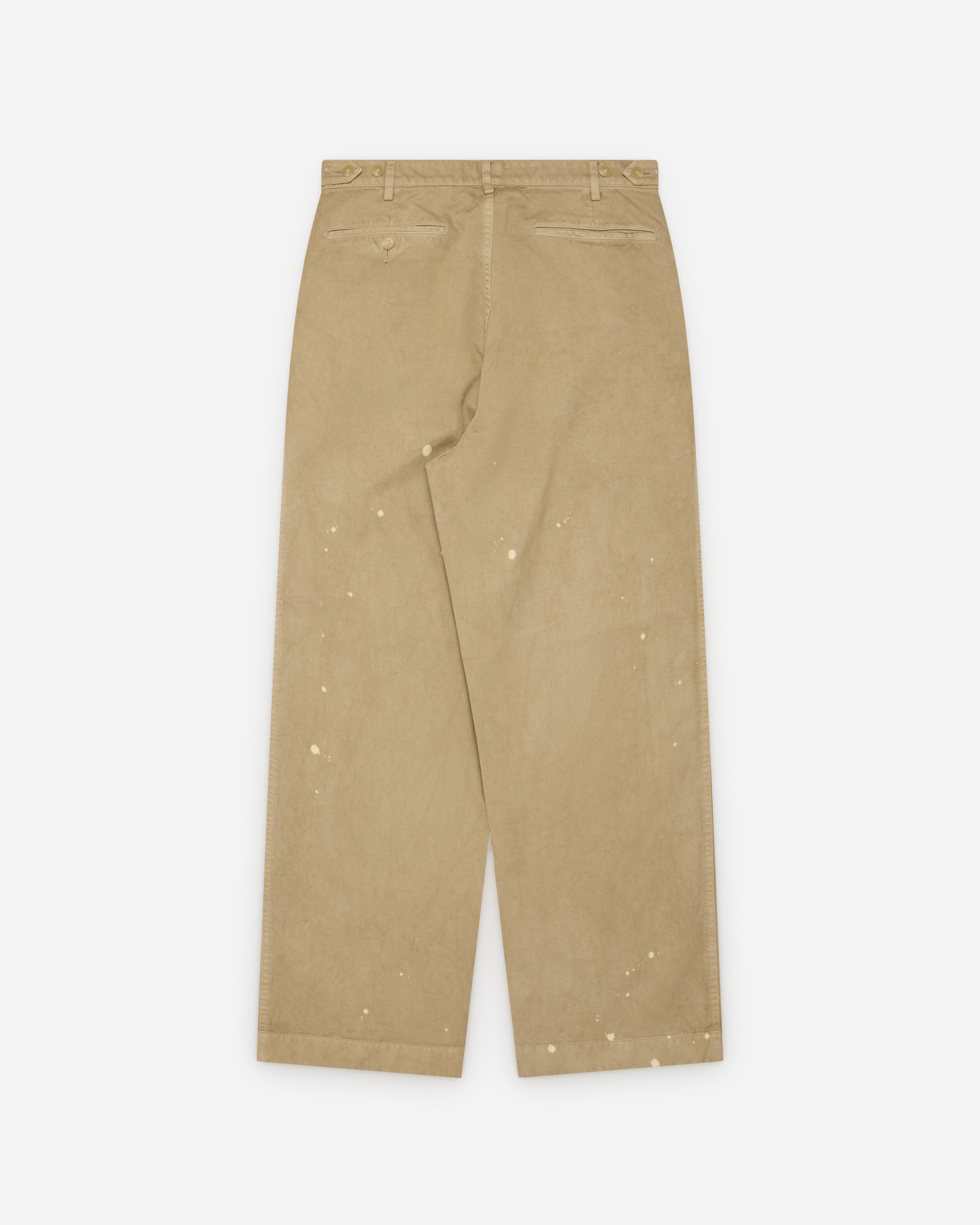 Auralee: Men's Garment-Dyed Finx Chino (Beige) | Dover Street