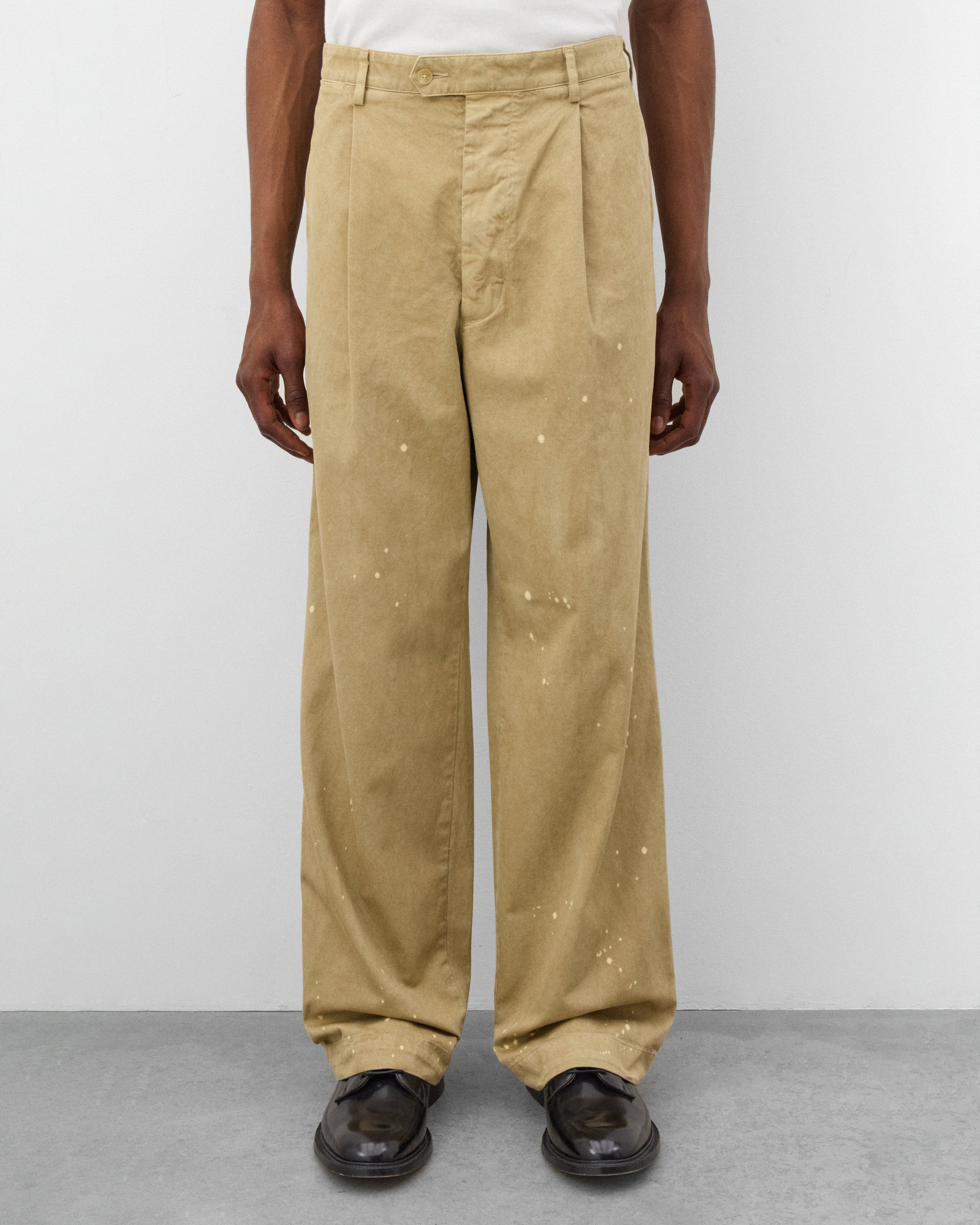 Auralee: Men's Garment-Dyed Finx Chino (Beige) | Dover Street