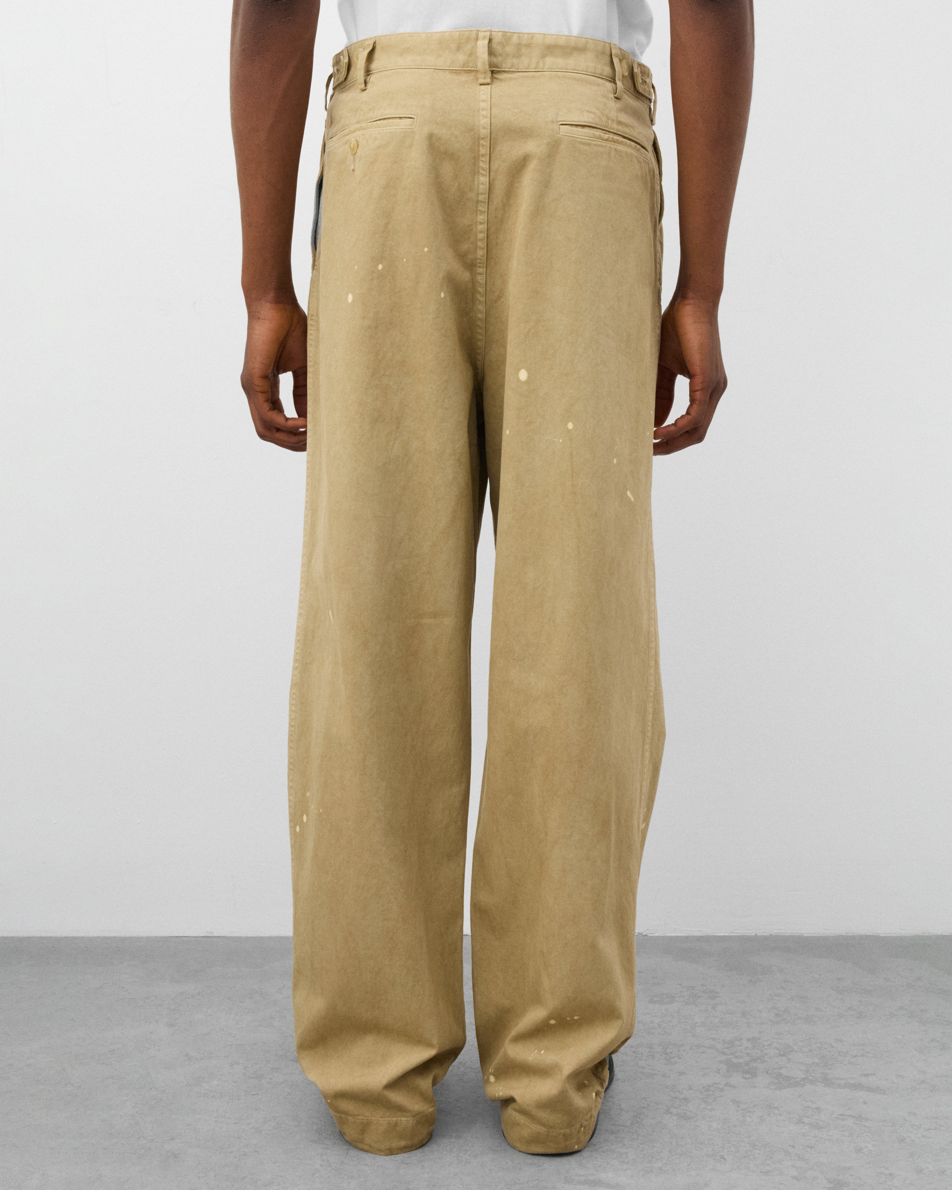 Auralee: Men's Garment-Dyed Finx Chino (Beige) | Dover Street