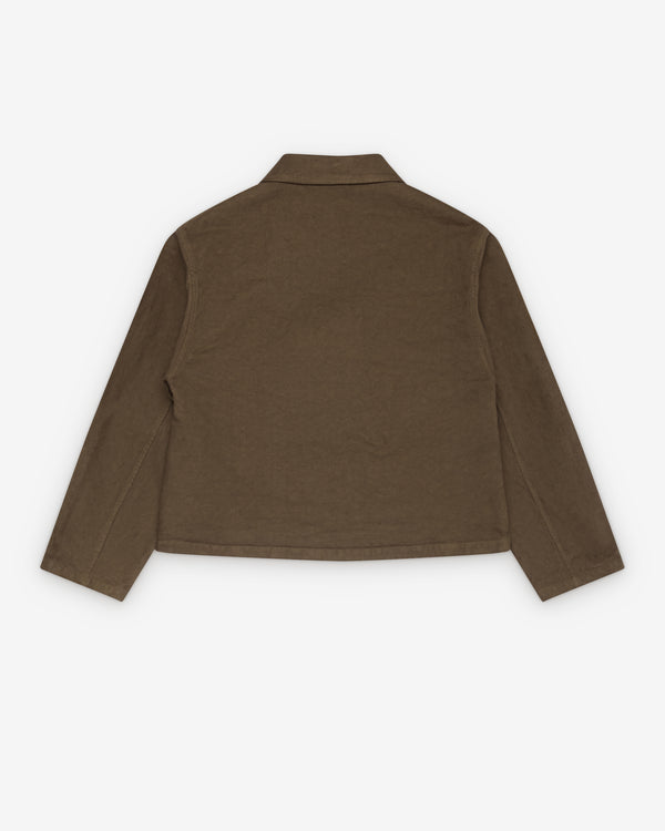 Auralee - Men's Short Work Jacket - (Dark Brown)