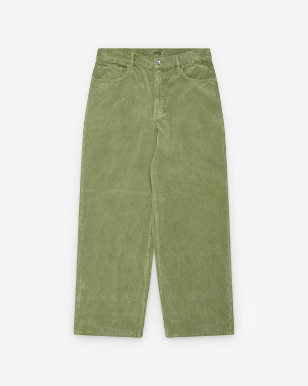 Auralee - Men's Finx Corduroy 5P Wide Pants - (Dusty Green)