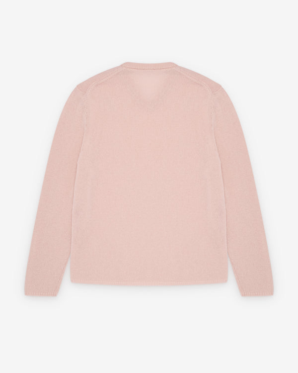 Auralee - Men's Summer Knit V-Neck - (Light Pink)