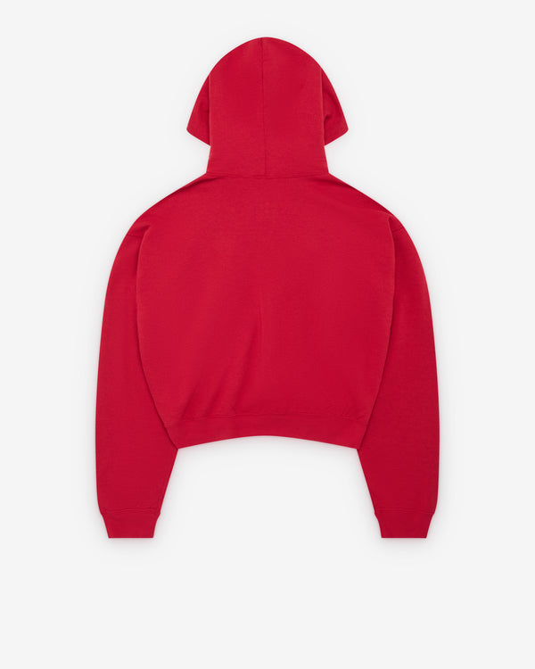 Auralee - Men's High Twist Light Zip Hoodie - (Red)