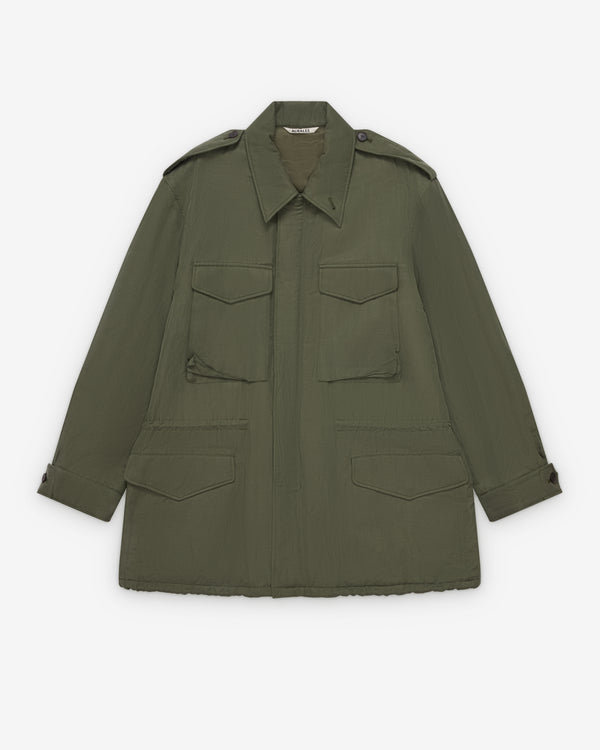 Auralee - Men's Brushed Military Jacket - (Olive)