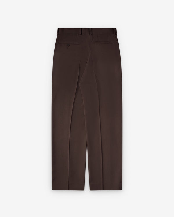 Auralee - Men's Max Gabardine Slacks - (Dark Brown)