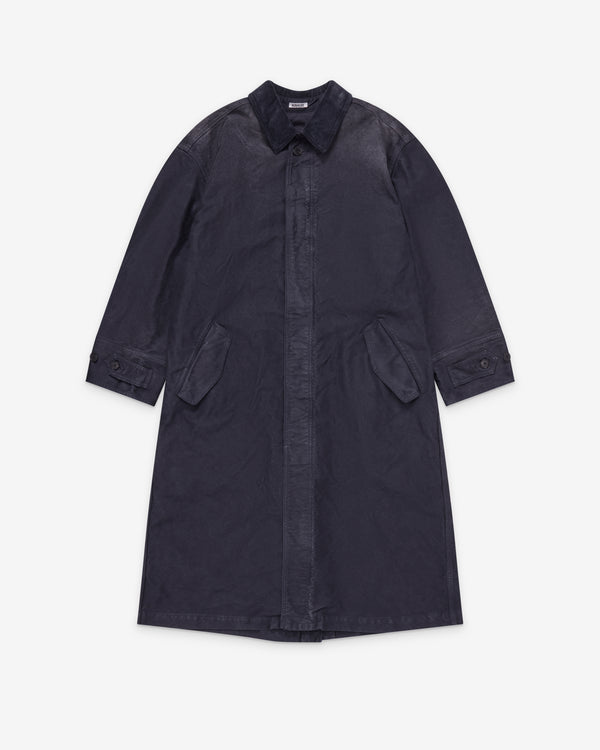 Auralee - Men's Garment-Dyed Coat - (Faded Black)
