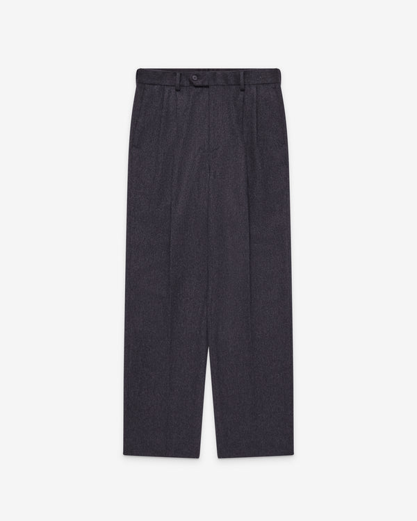 Auralee - Men's Moleskin Two-Tuck Slacks - (Top Charcoal)