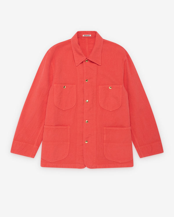 Auralee - Men's Ox Work Jacket - (Orange)