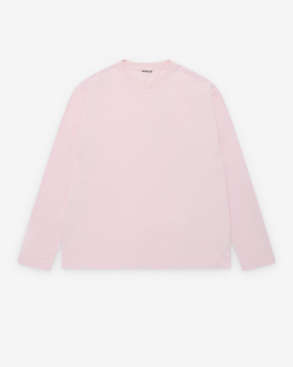 Auralee - Men's Brushed Organic Cotton Jersey - (Pale Pink)