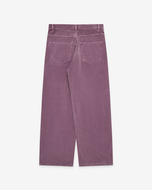 Auralee - Men's Garment-Dyed Corduroy Trousers - (Dusty Pink)