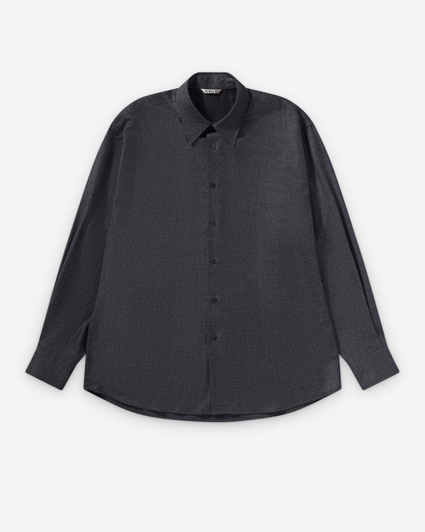 Auralee - Men's Super Light Wool Shirt - (Top Charcoal)
