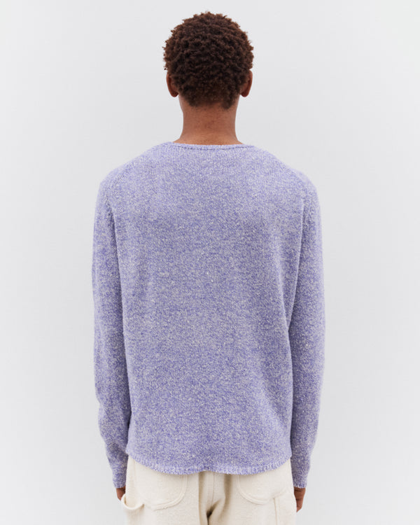 Auralee - Men’s Airy Silk Wool Knit Pull Over - (Light Purple)