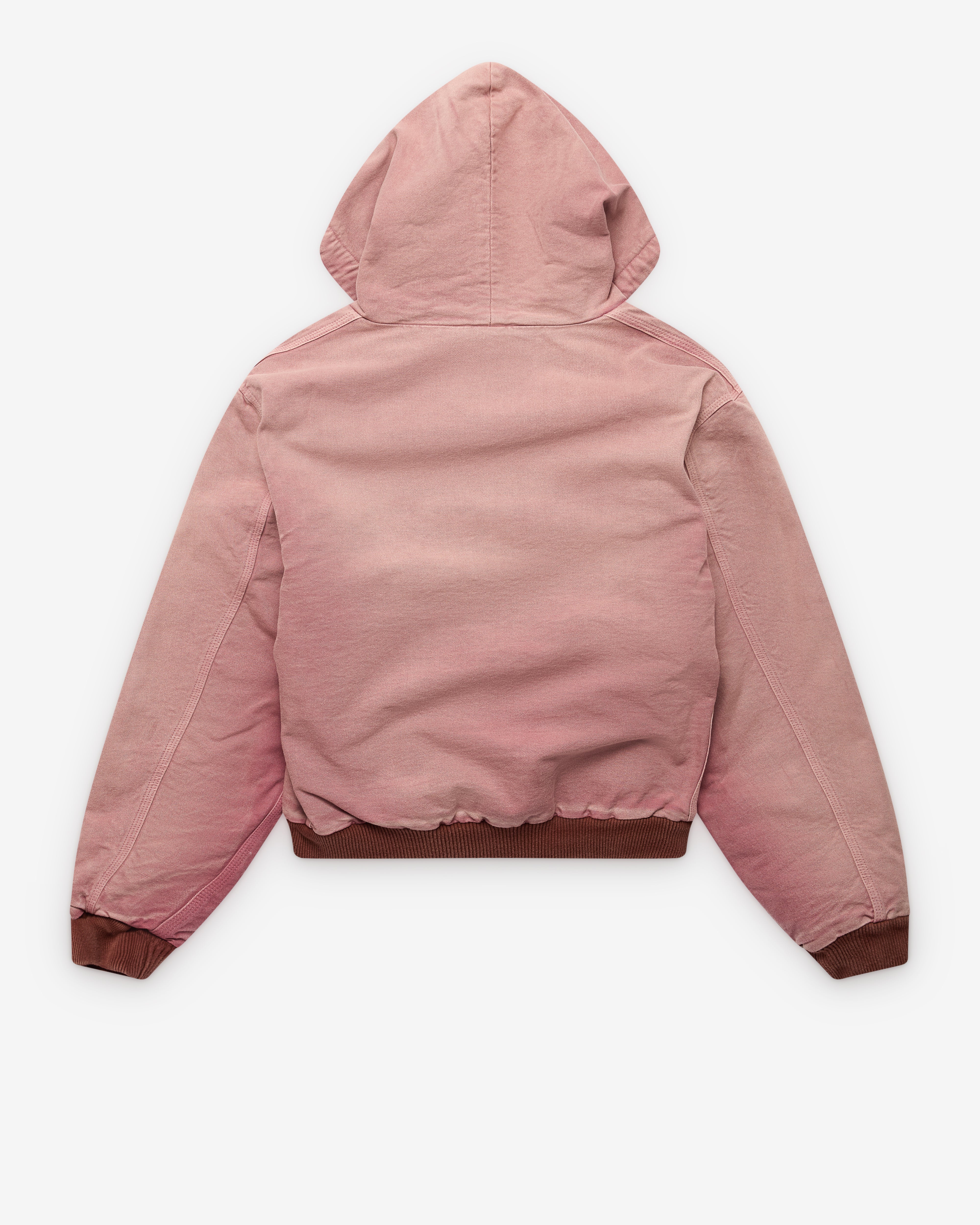 Auralee: Men's Short Zip Parka (Burgundy) | Dover Street Market London