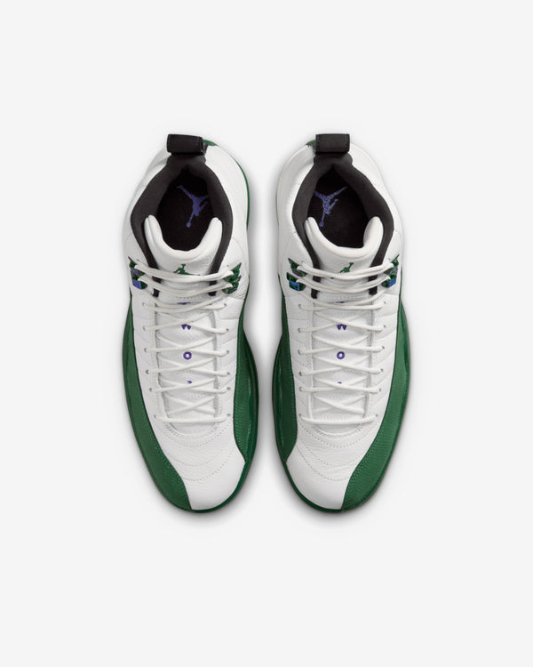 Nike - Men's Air Jordan 12 Retro - (Summit White/Gorge Green)