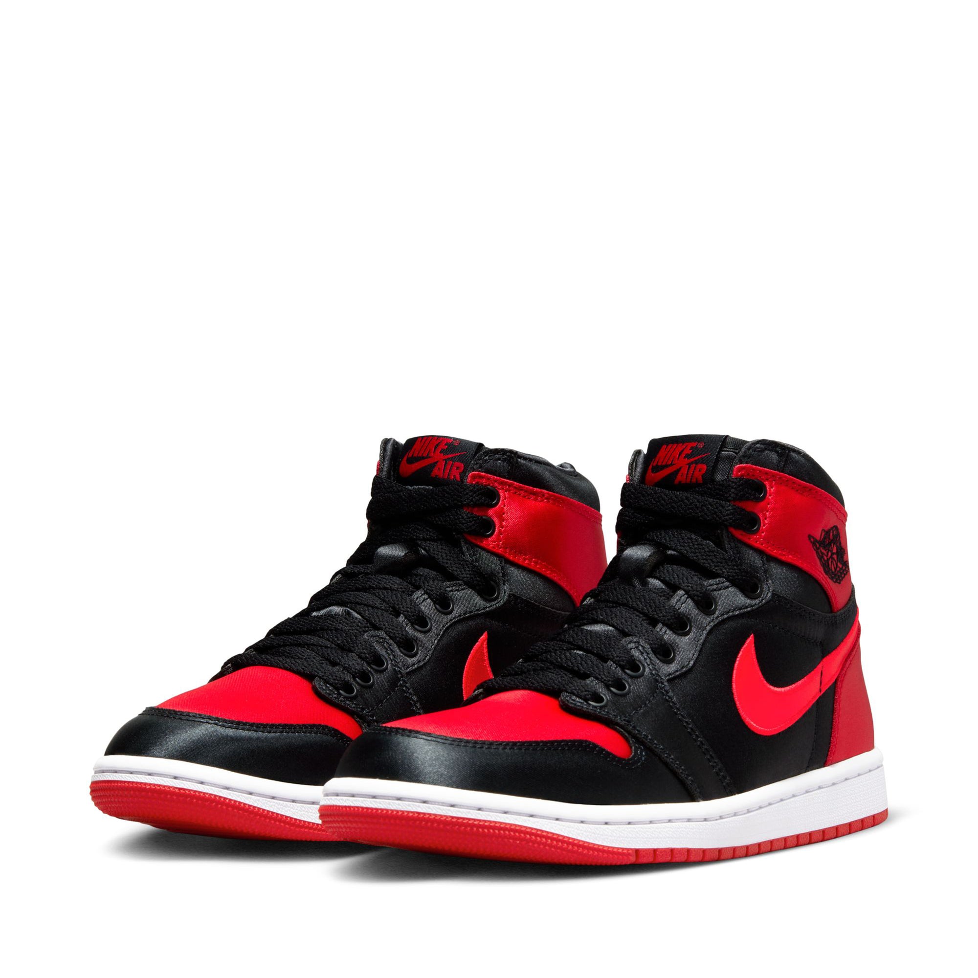 air jordan 1 black and red womens